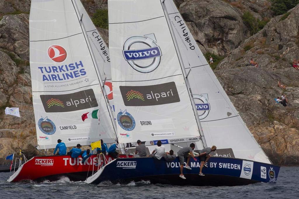 Taylor Canfield wins the Petit Final of Stena Match Cup Sweden ©  Ian Roman / WMRT